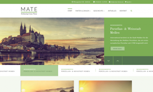 Screenshot MATE Theme für Contao